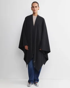 Online Sportscraft Cassie Knit Poncho in Black
