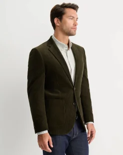 Fashion Sportscraft Caulfield Cord Blazer in Khaki