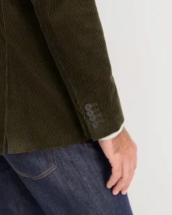 Fashion Sportscraft Caulfield Cord Blazer in Khaki
