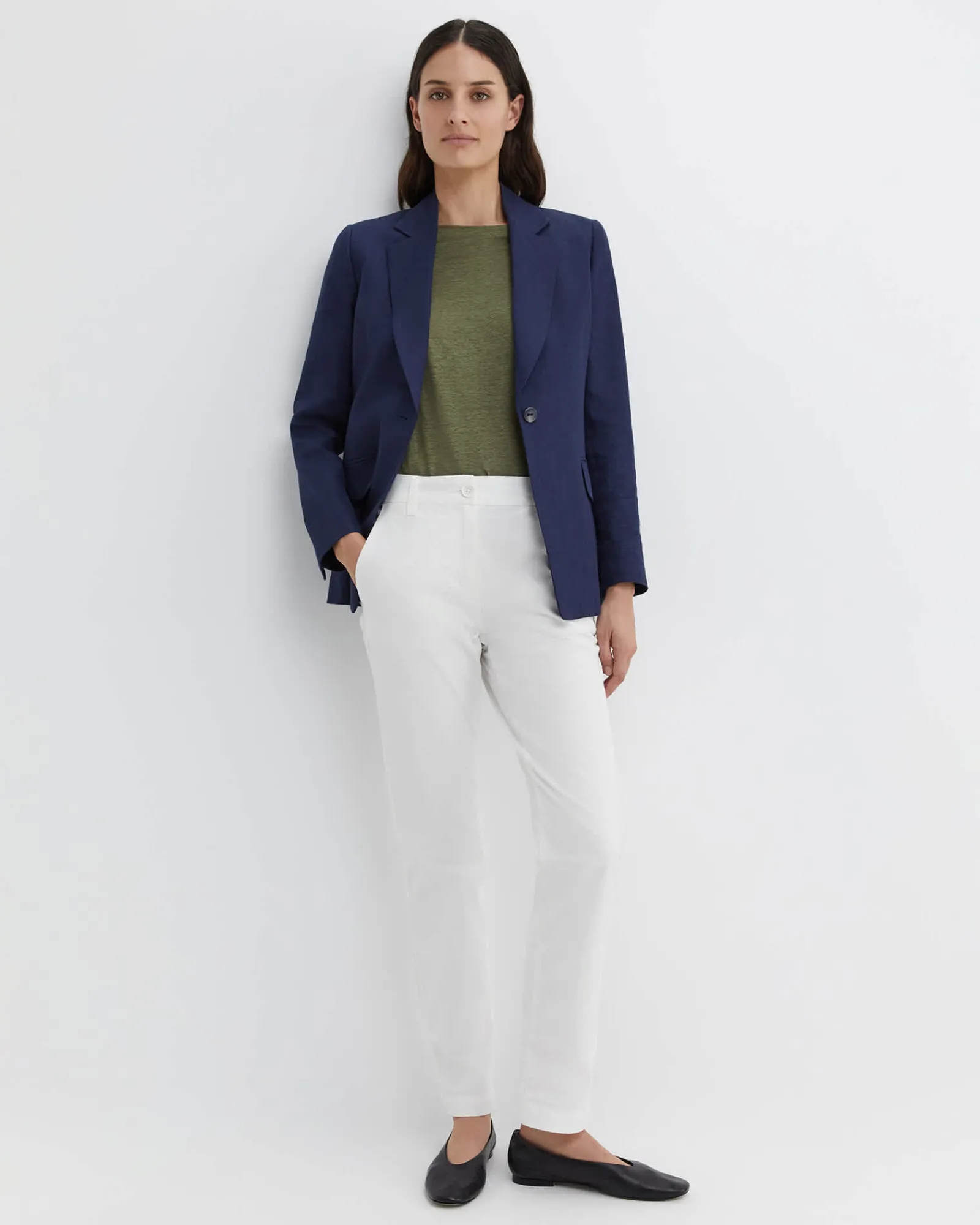 Best Sportscraft Cecile Linen Top in Khaki