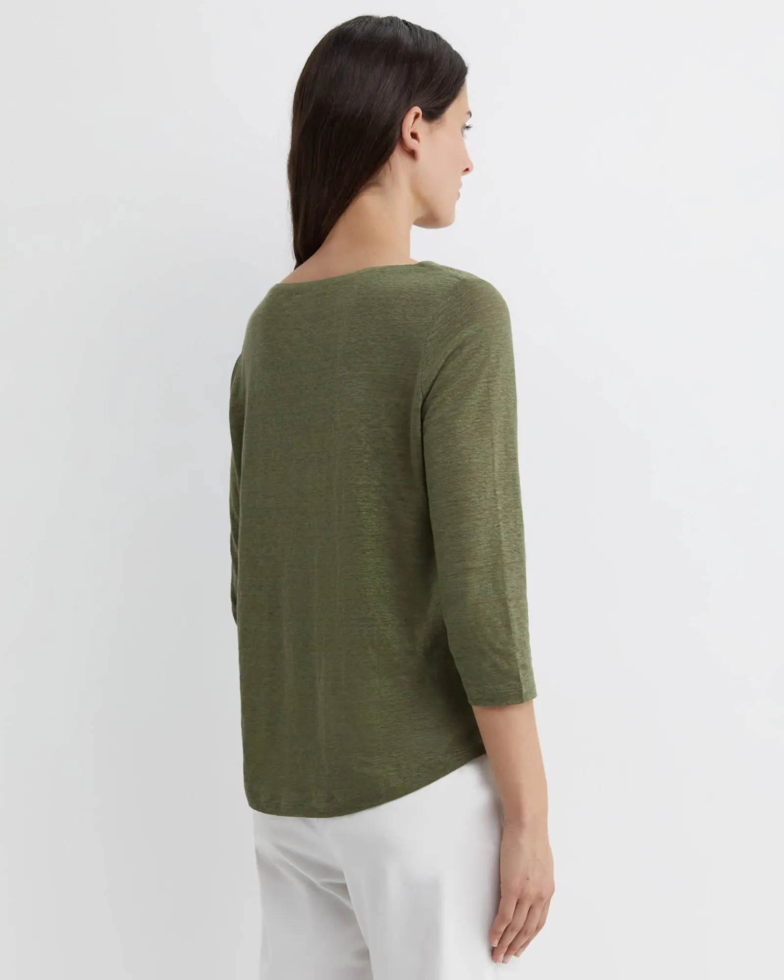 Best Sportscraft Cecile Linen Top in Khaki