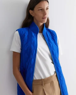 Best Sportscraft Charlie Quilted Vest in Cobalt