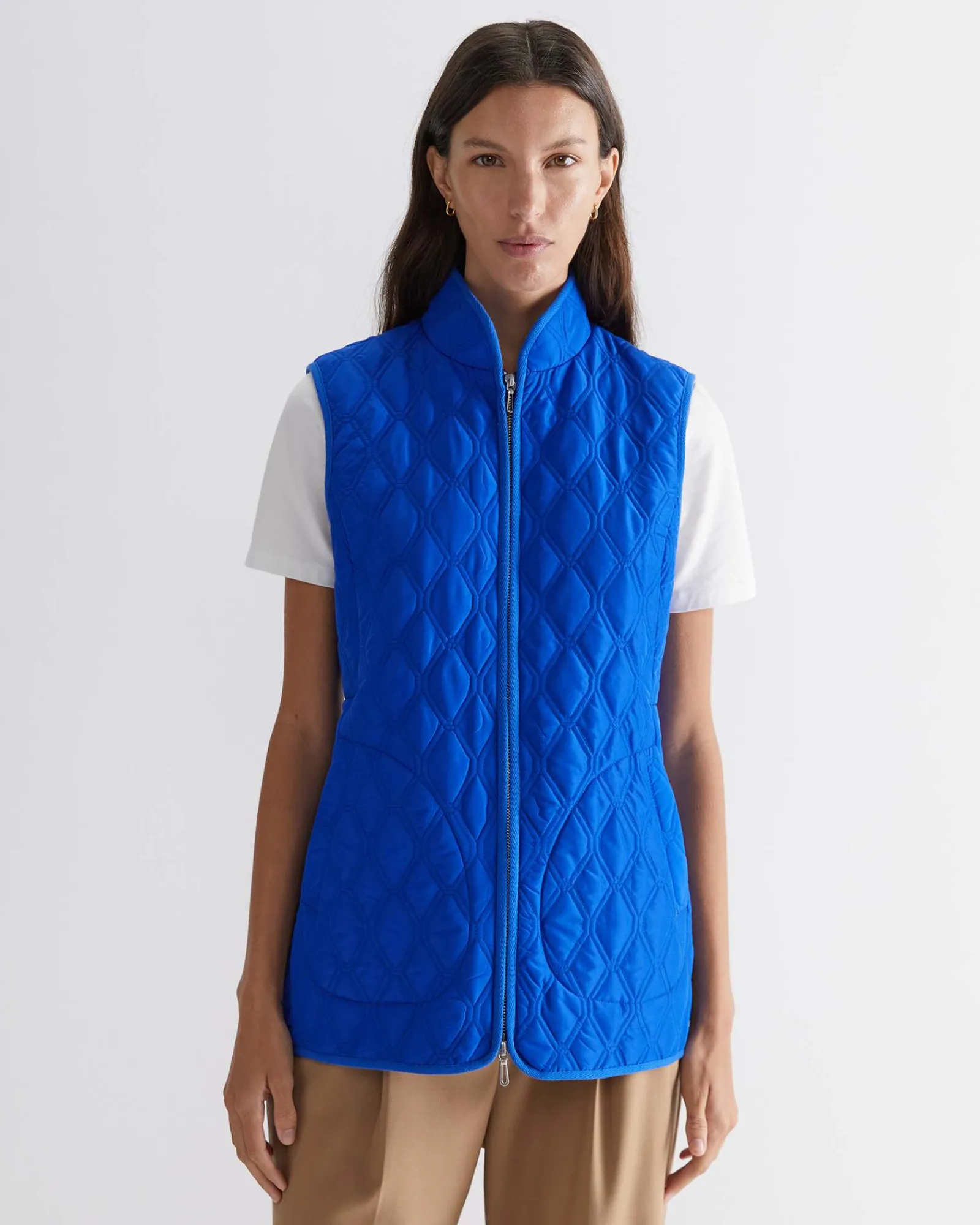 Best Sportscraft Charlie Quilted Vest in Cobalt