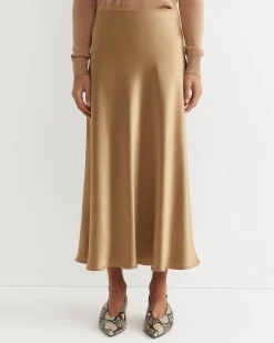 Hot Sportscraft Charlotte Bias Slip Skirt in Latte