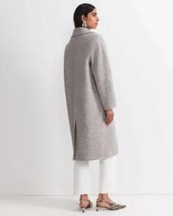 Best Sportscraft Chloe Wool Blend Boucle Coat in Grey