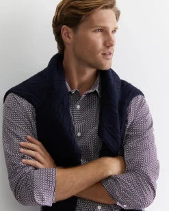 Fashion Sportscraft Claremont Print Shirt in Lilac