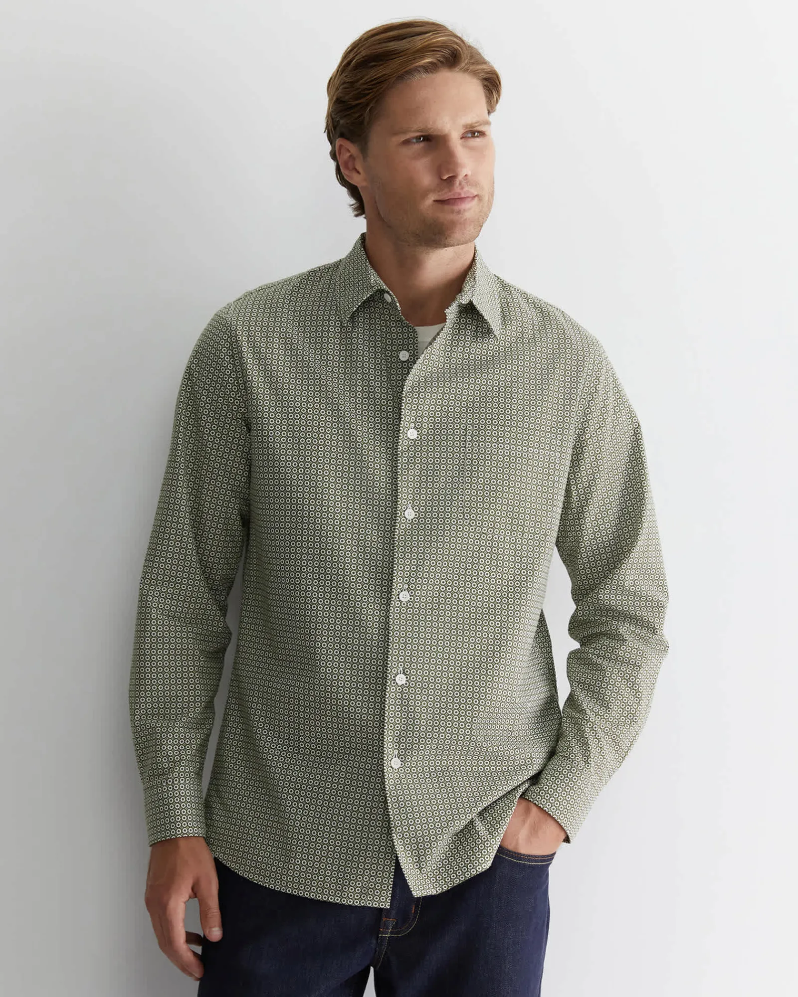 Outlet Sportscraft Claremont Print Shirt in Foliage