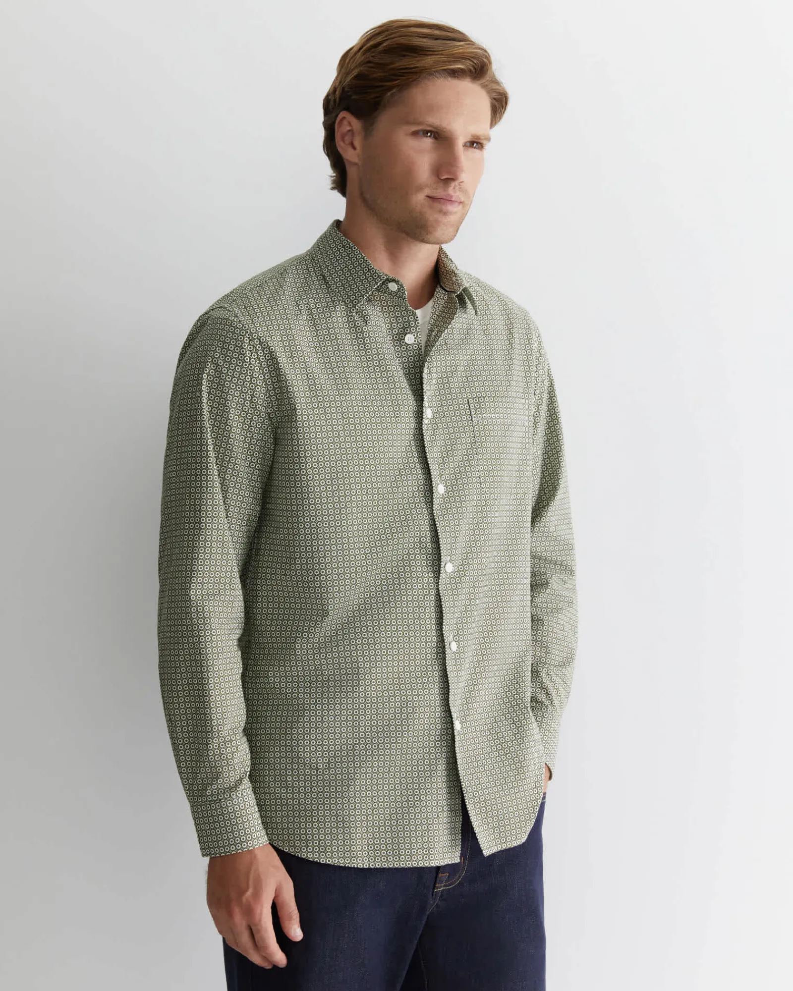 Outlet Sportscraft Claremont Print Shirt in Foliage