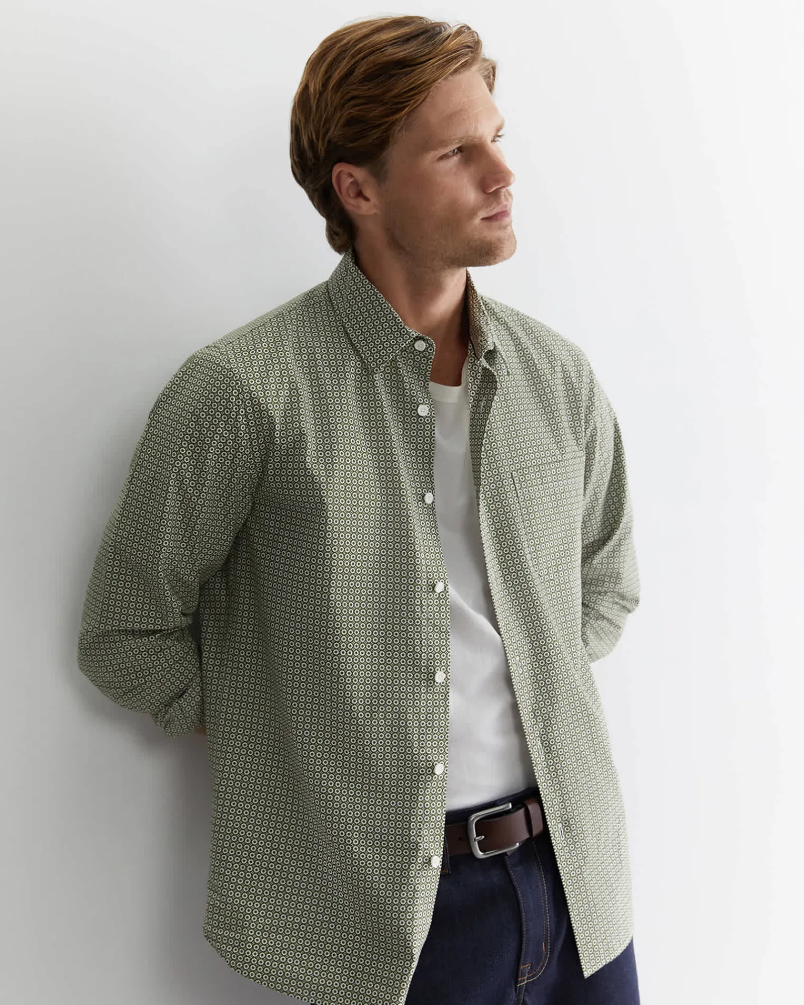 Outlet Sportscraft Claremont Print Shirt in Foliage