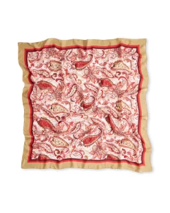 Online Sportscraft Classic Paisley Silk Scarf in Red Multi RedMulti