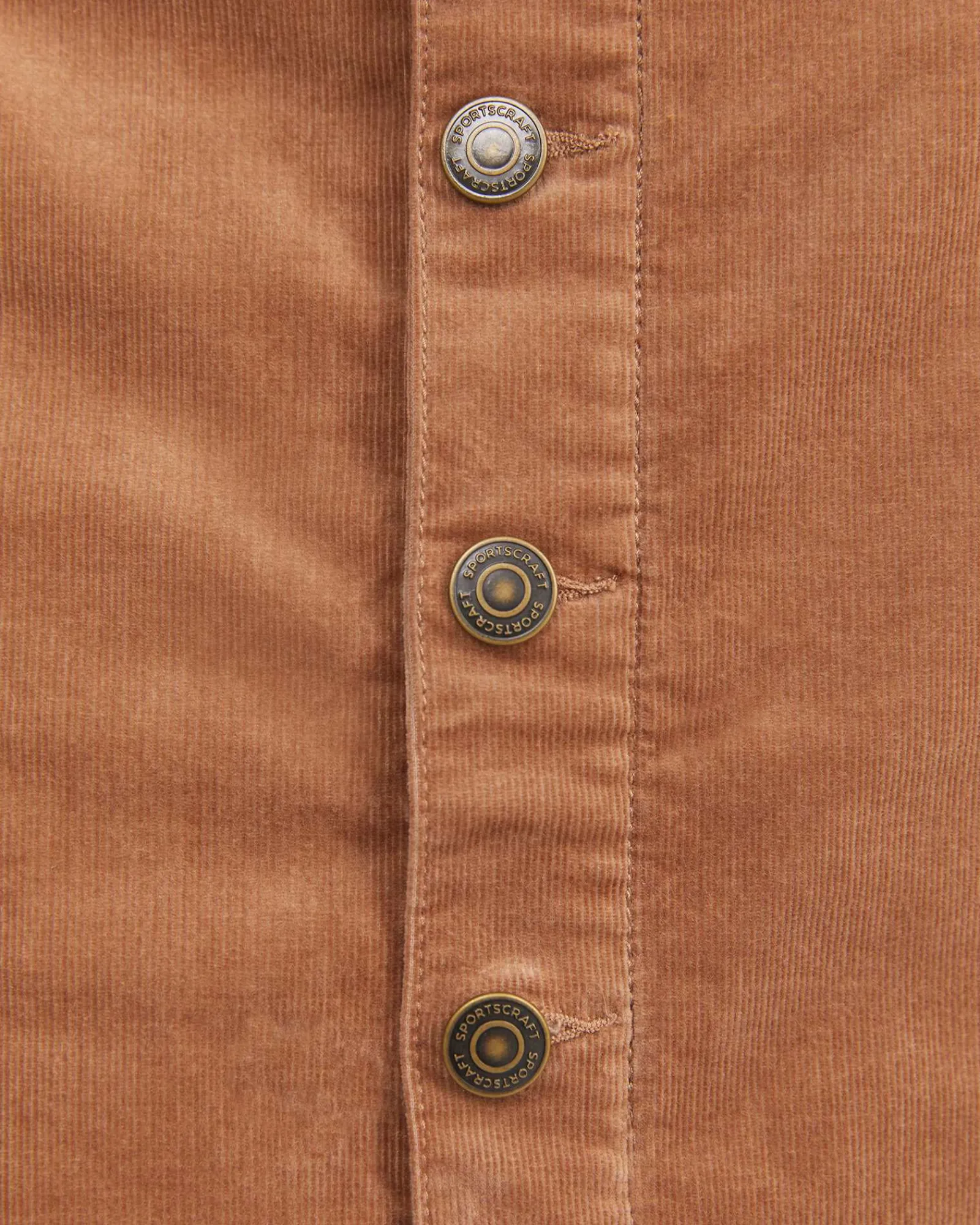 New Sportscraft Cleo Cord Midi Skirt in Camel