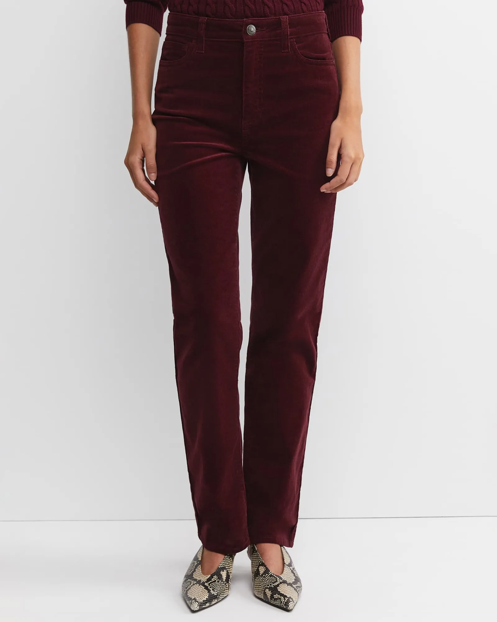 Hot Sportscraft Cleo Straight Cord Jean in Wine