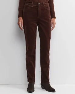 Outlet Sportscraft Cleo Straight Cord Jean in Chocolate