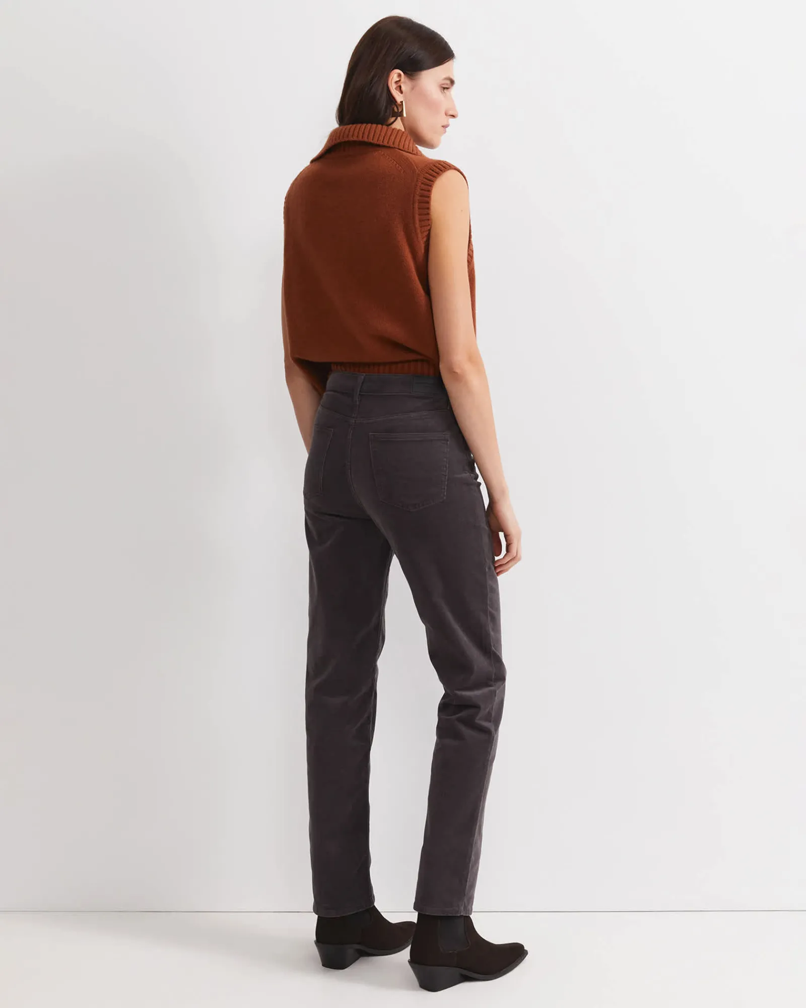 Discount Sportscraft Cleo Straight Cord Jean in Charcoal