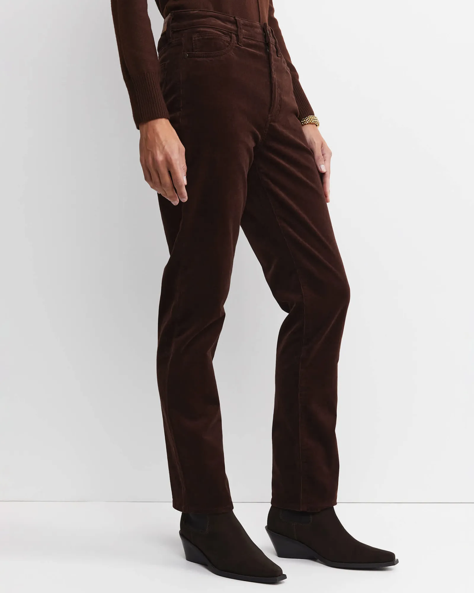 Outlet Sportscraft Cleo Straight Cord Jean in Chocolate