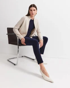Hot Sportscraft Cleo Velvet Pant in Navy