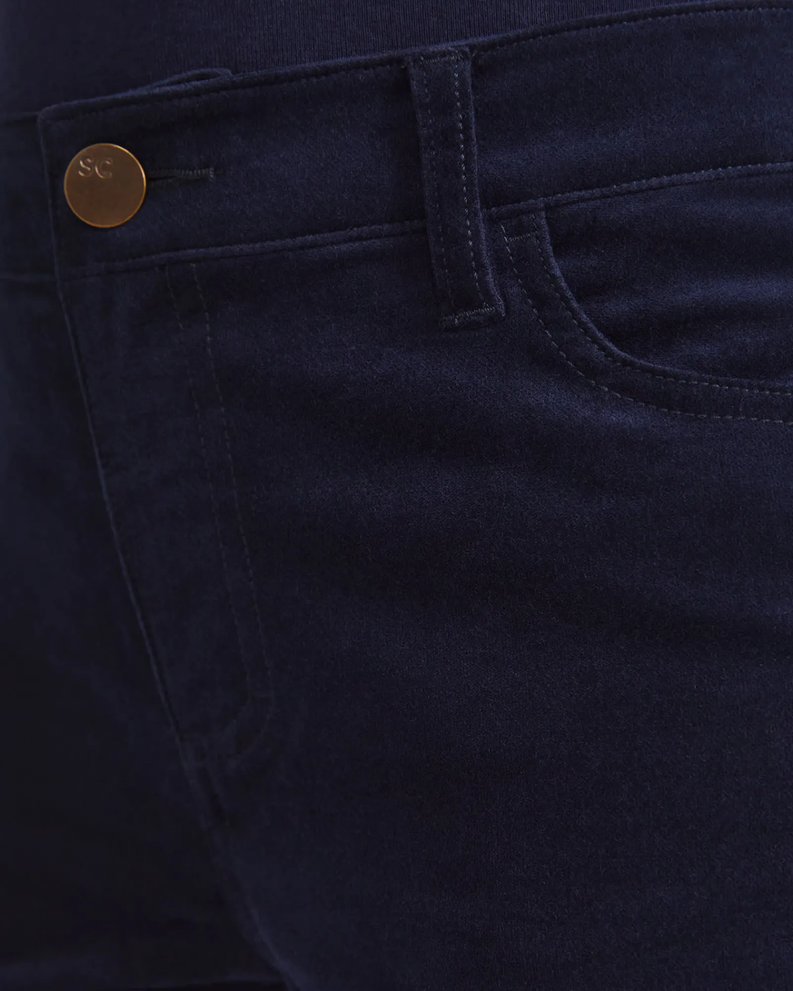 Hot Sportscraft Cleo Velvet Pant in Navy