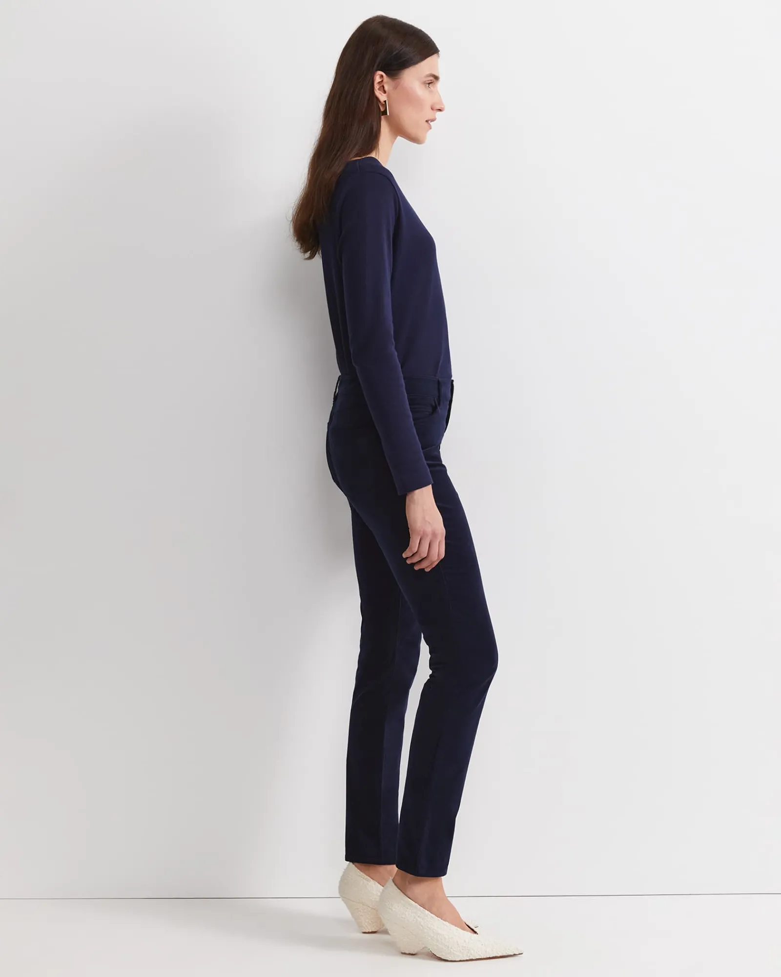 Hot Sportscraft Cleo Velvet Pant in Navy