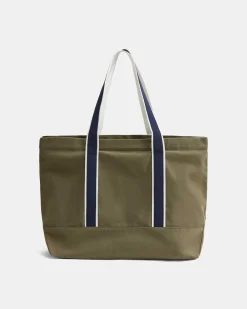 Best Sportscraft Club Sport Canvas Tote in Khaki