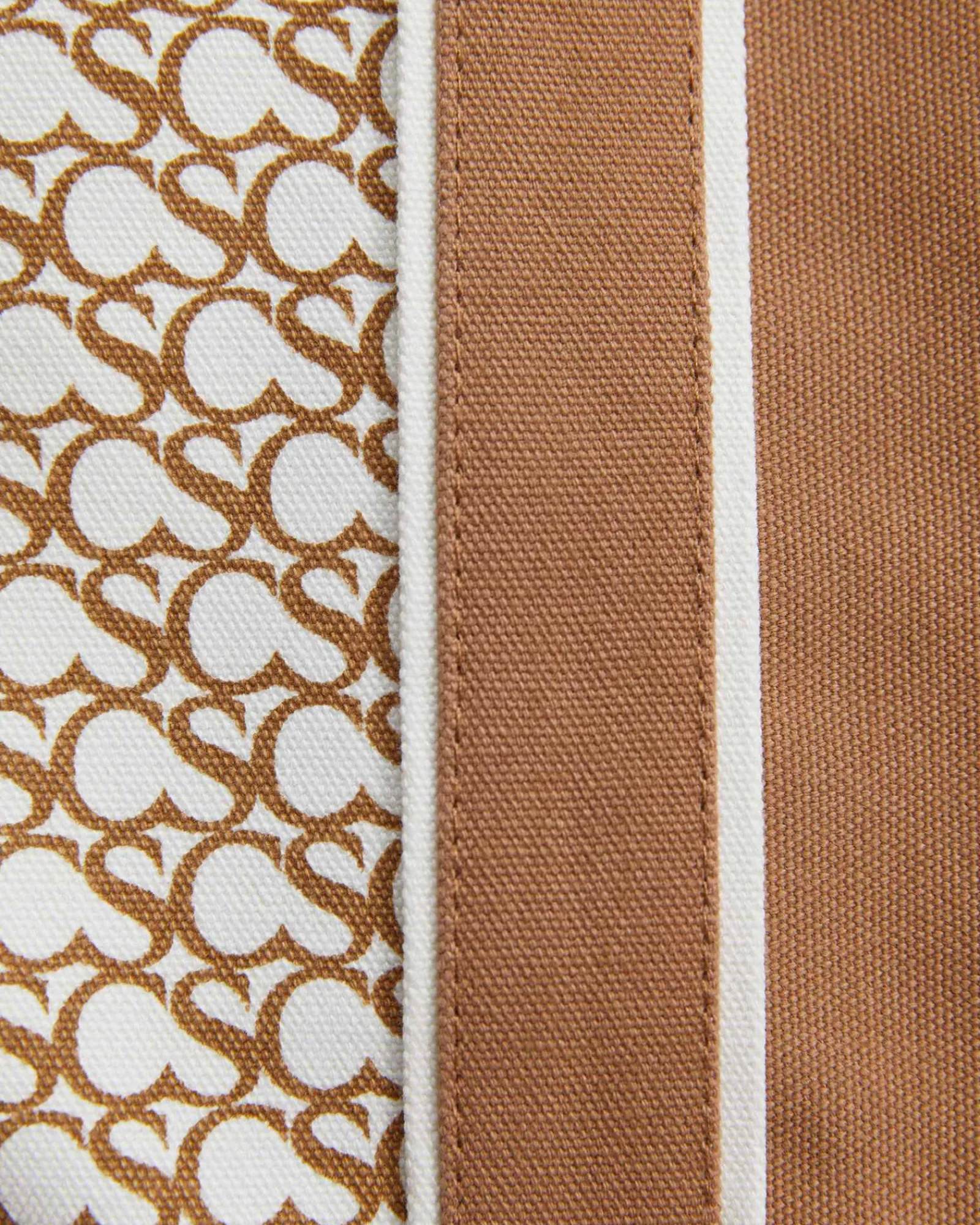 Online Sportscraft Club Sport Canvas Tote in Tanwhite Tan/white