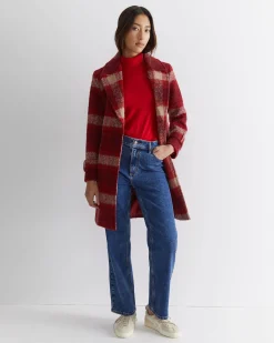 Best Sportscraft Colette Check Coat in Wine