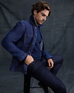 Hot Sportscraft Conroy Denim Chore Jacket in Raw Wash RawWash