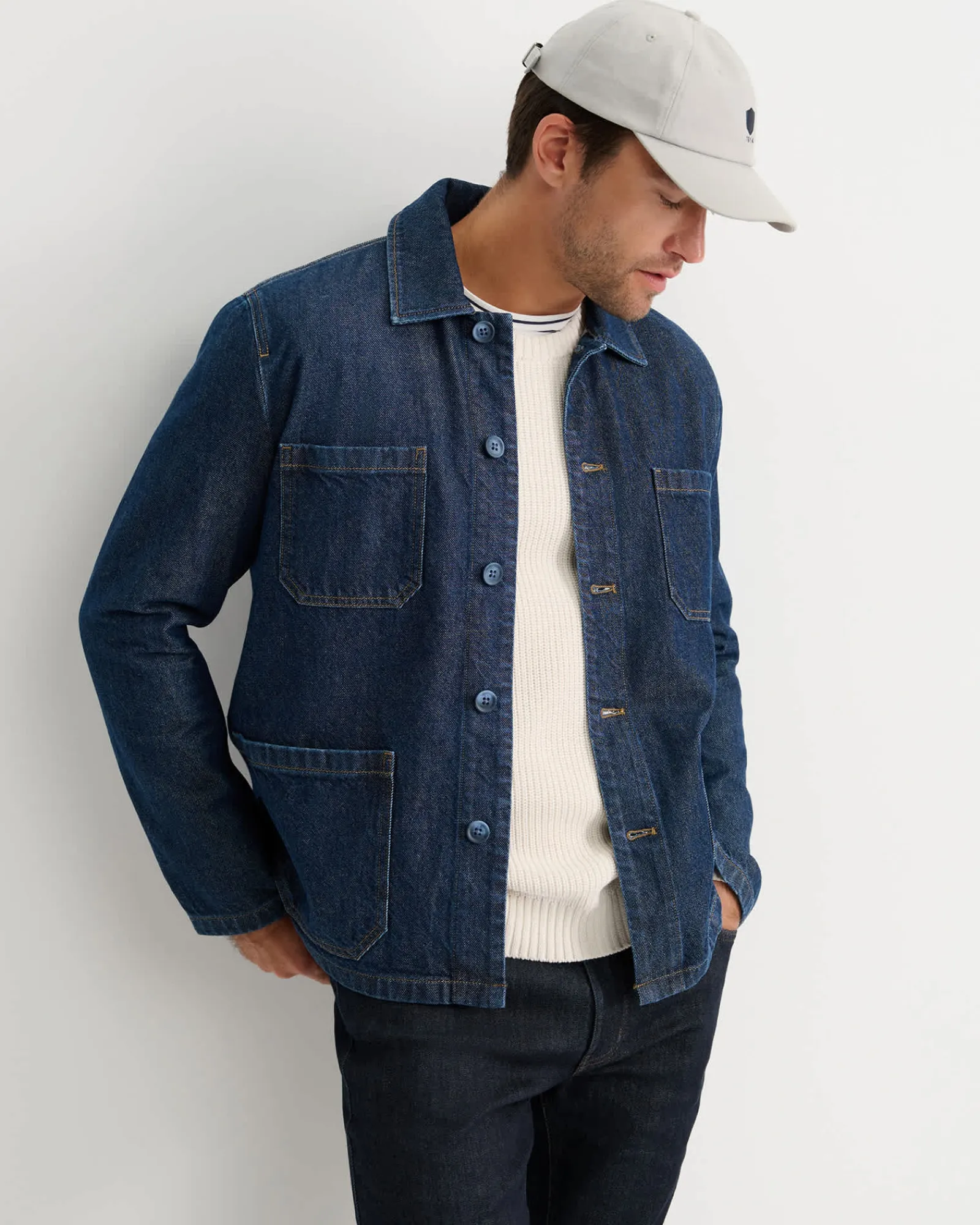Hot Sportscraft Conroy Denim Chore Jacket in Raw Wash RawWash