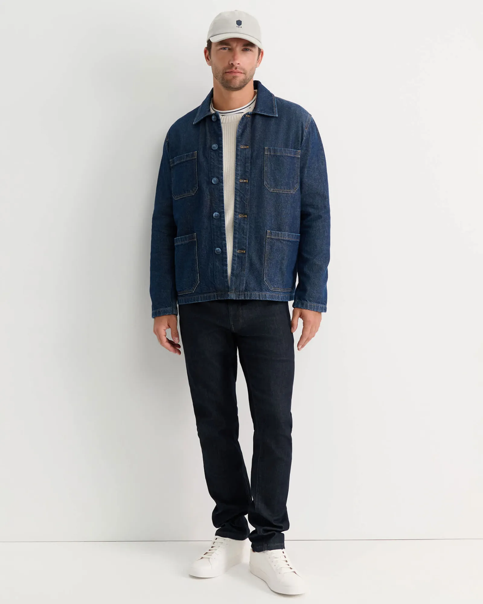 Hot Sportscraft Conroy Denim Chore Jacket in Raw Wash RawWash