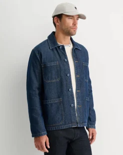 Hot Sportscraft Conroy Denim Chore Jacket in Raw Wash RawWash