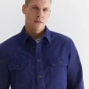 Hot Sportscraft Cullen Cord Shirt in Ball Point Blue BallPointBlue