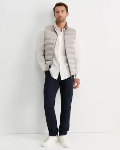 New Sportscraft Curtis Puffer Vest in Silver