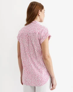 Sale Sportscraft Dashy Lily Voile Shirt in Whitepink White/pink