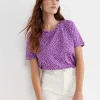 New Sportscraft Dashy Mercerised Tee in Purplewhite Purple/white