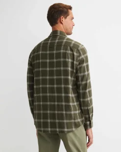 Online Sportscraft Davis Long Sleeve Check Shirt in Khaki