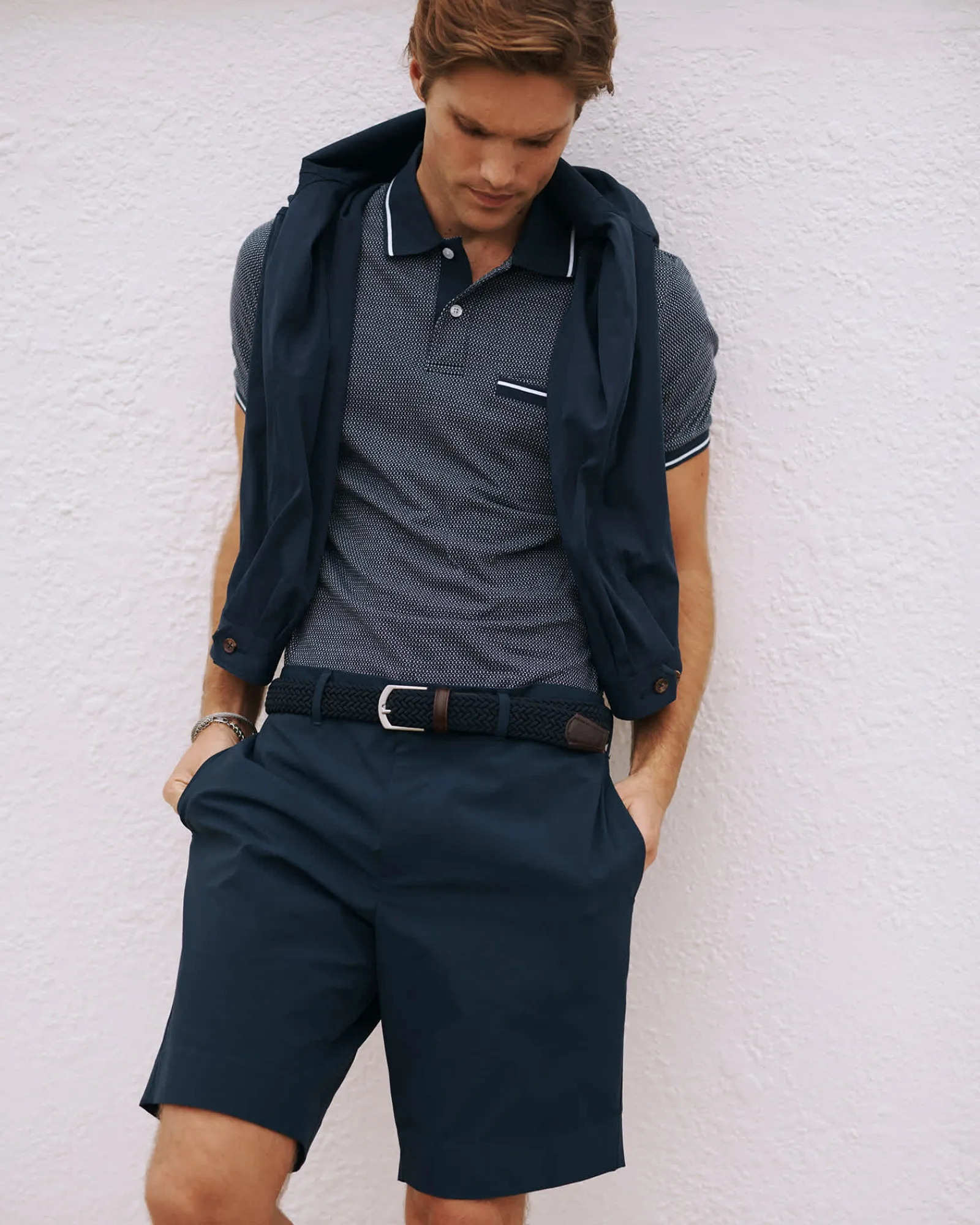 Online Sportscraft Derry Polo in Navy