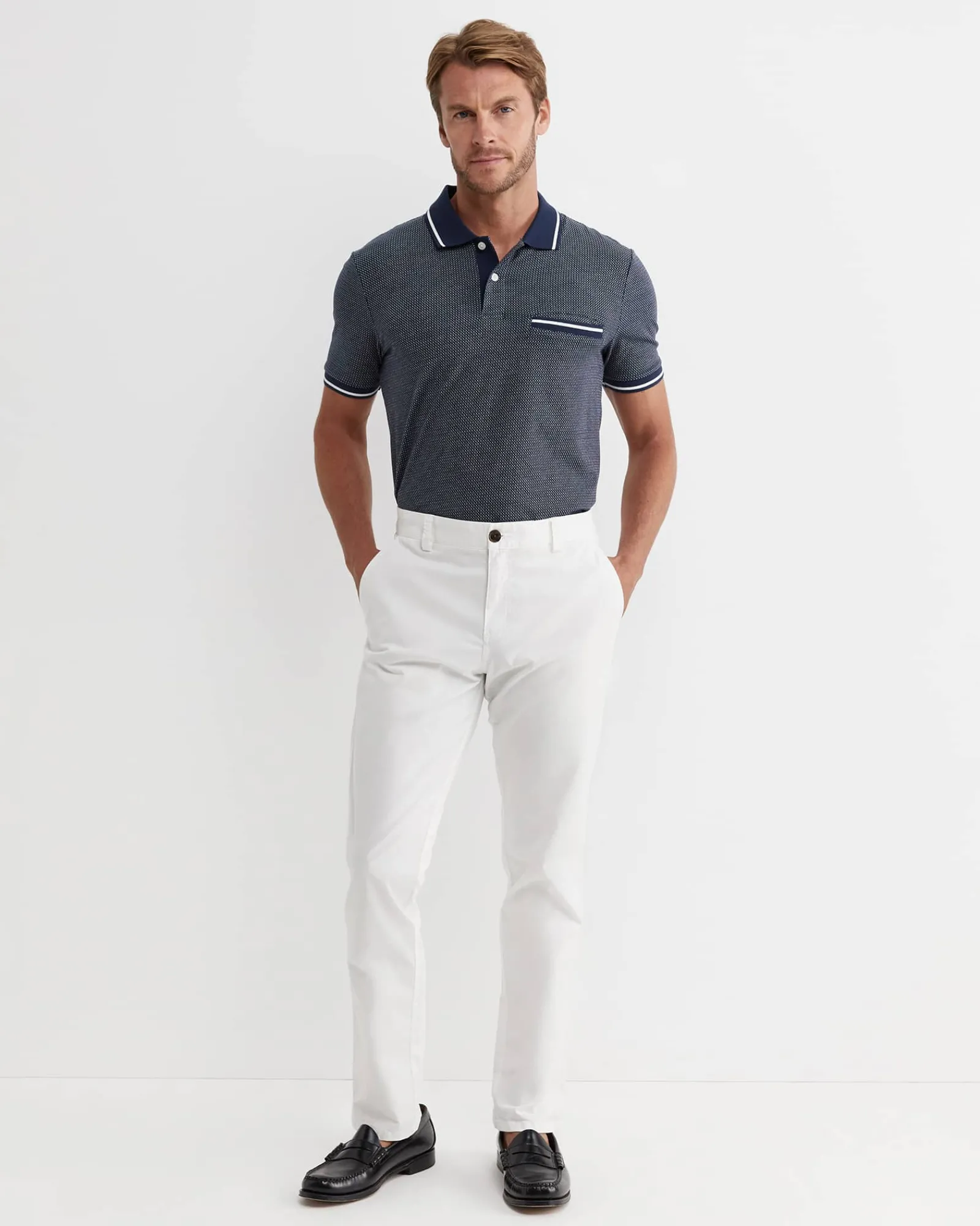 Online Sportscraft Derry Polo in Navy