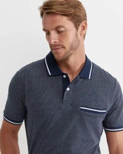 Online Sportscraft Derry Polo in Navy