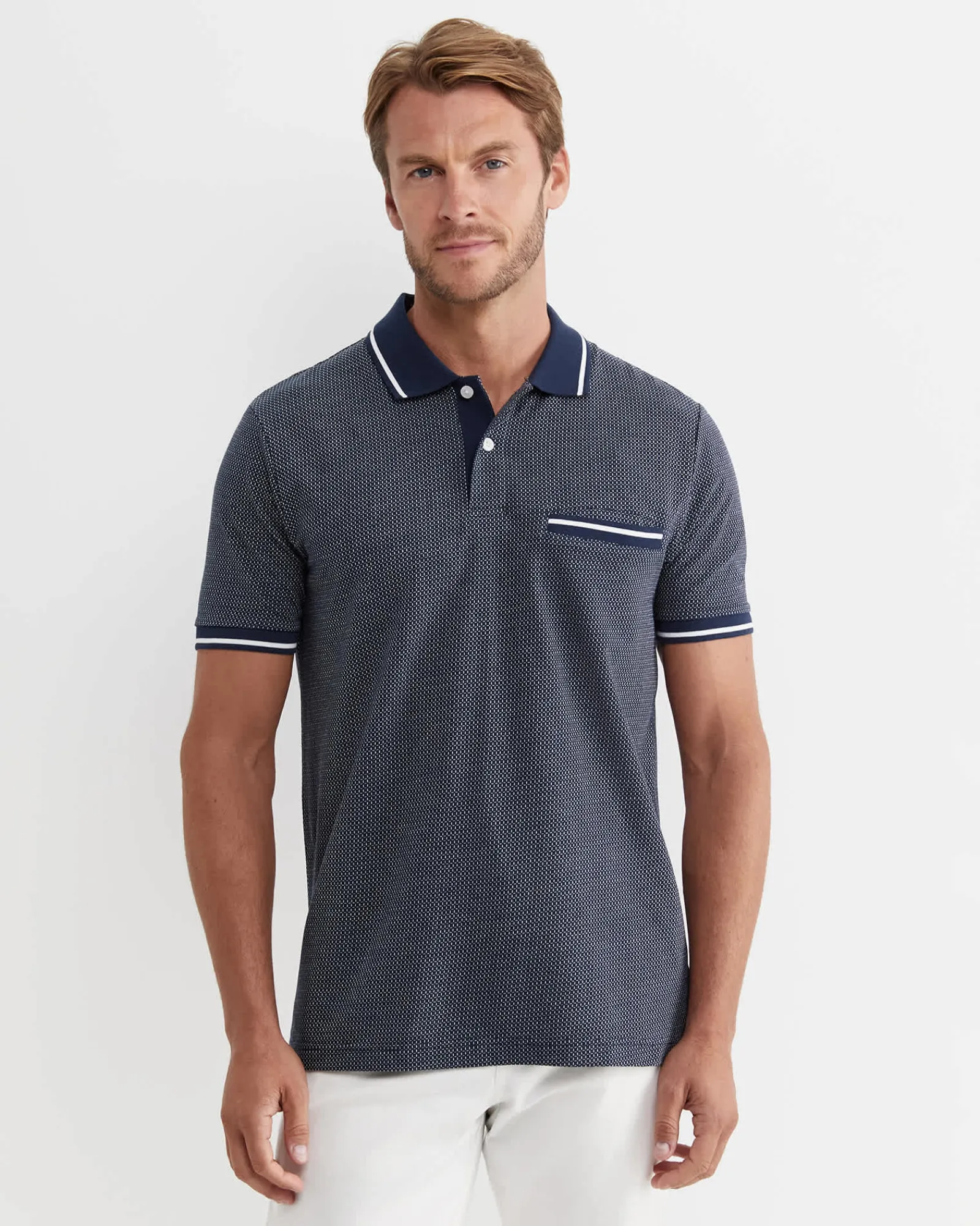 Online Sportscraft Derry Polo in Navy
