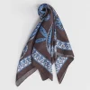 New Sportscraft Elizabeth Paisley Scarf in Chocolate
