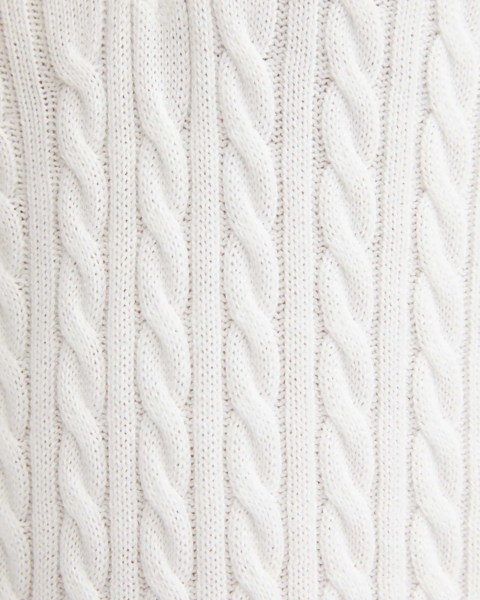 Outlet Sportscraft Elka Varsity Cable Sweater in Winter White WinterWhite