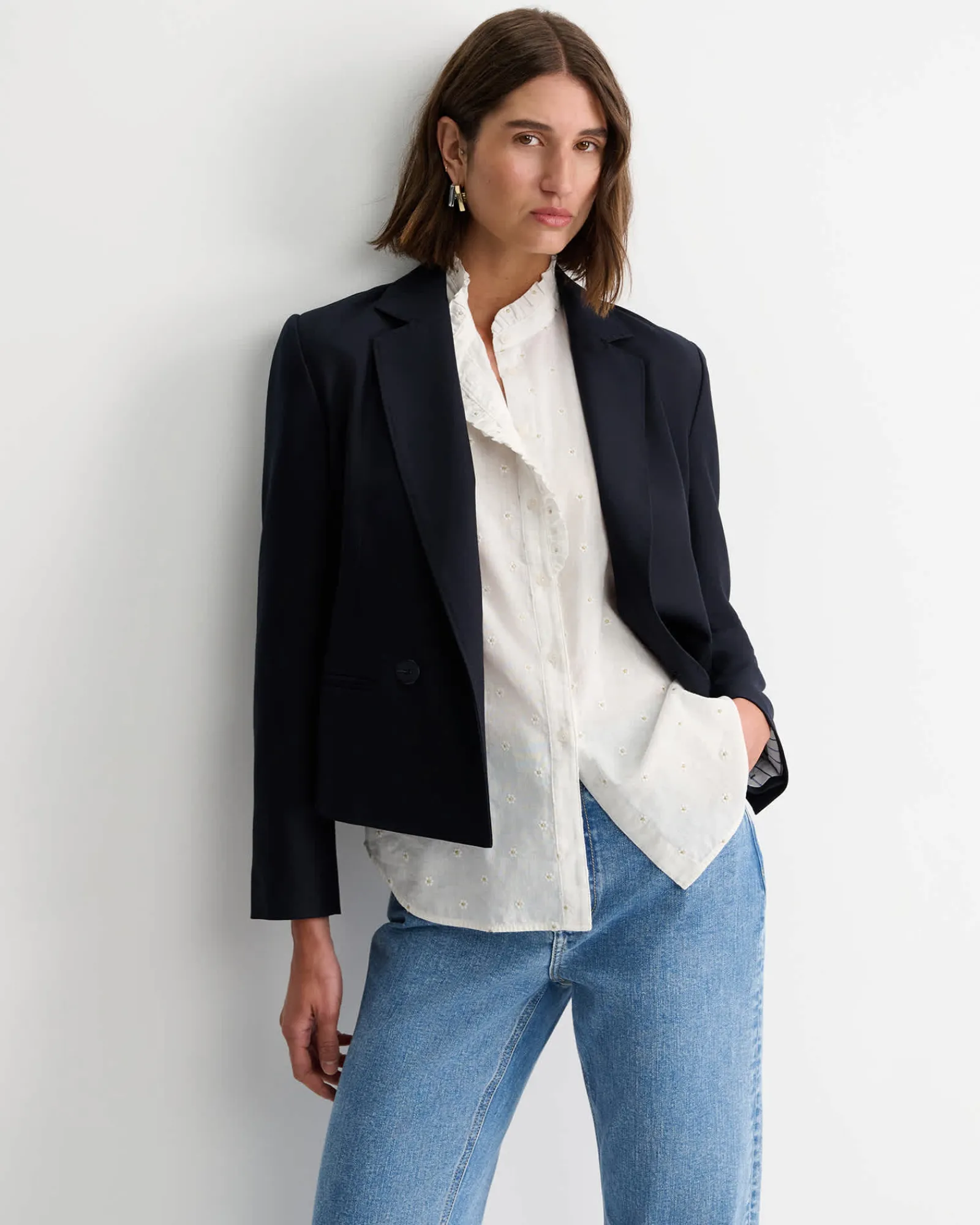Online Sportscraft Emma Embroidery Blouse in White