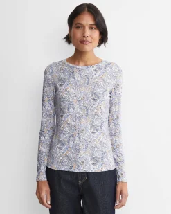 Discount Sportscraft Enzo Liberty Long Sleeve Magic Tee in Blue Multi BlueMulti