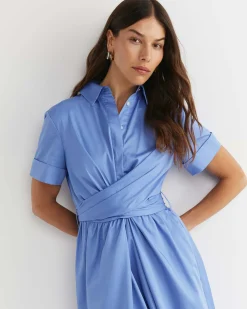 Hot Sportscraft Etta Twist Maxi Dress in Belle Blue BelleBlue