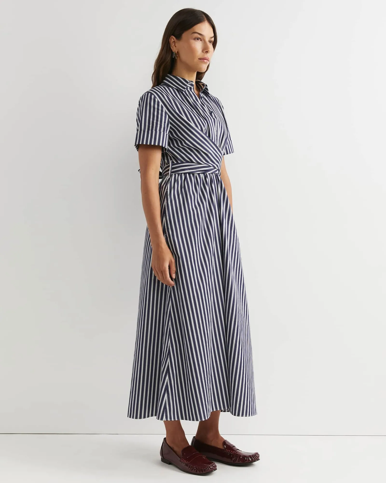 Outlet Sportscraft Etta Twist Maxi Dress in Navywhite Navy/white