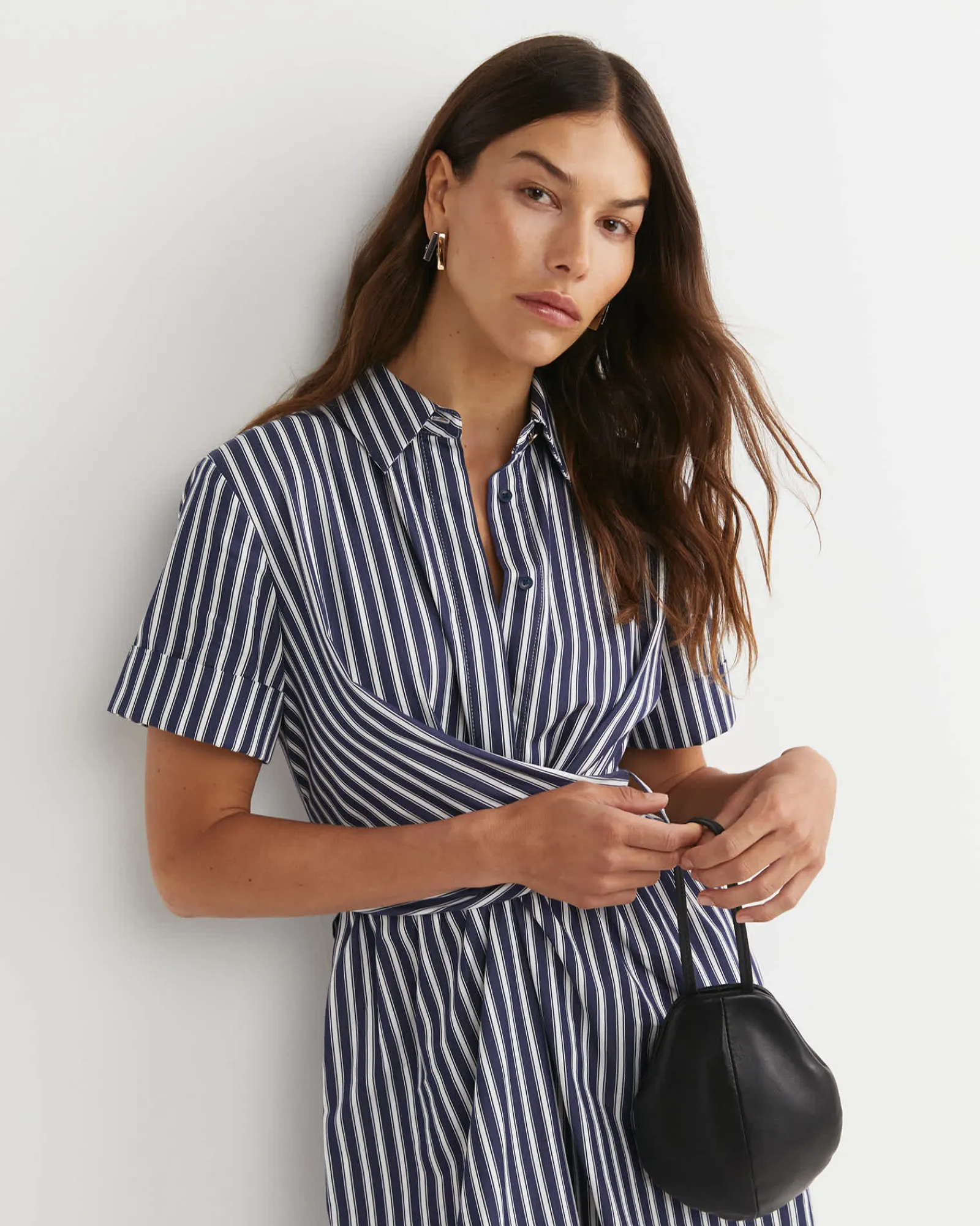 Outlet Sportscraft Etta Twist Maxi Dress in Navywhite Navy/white