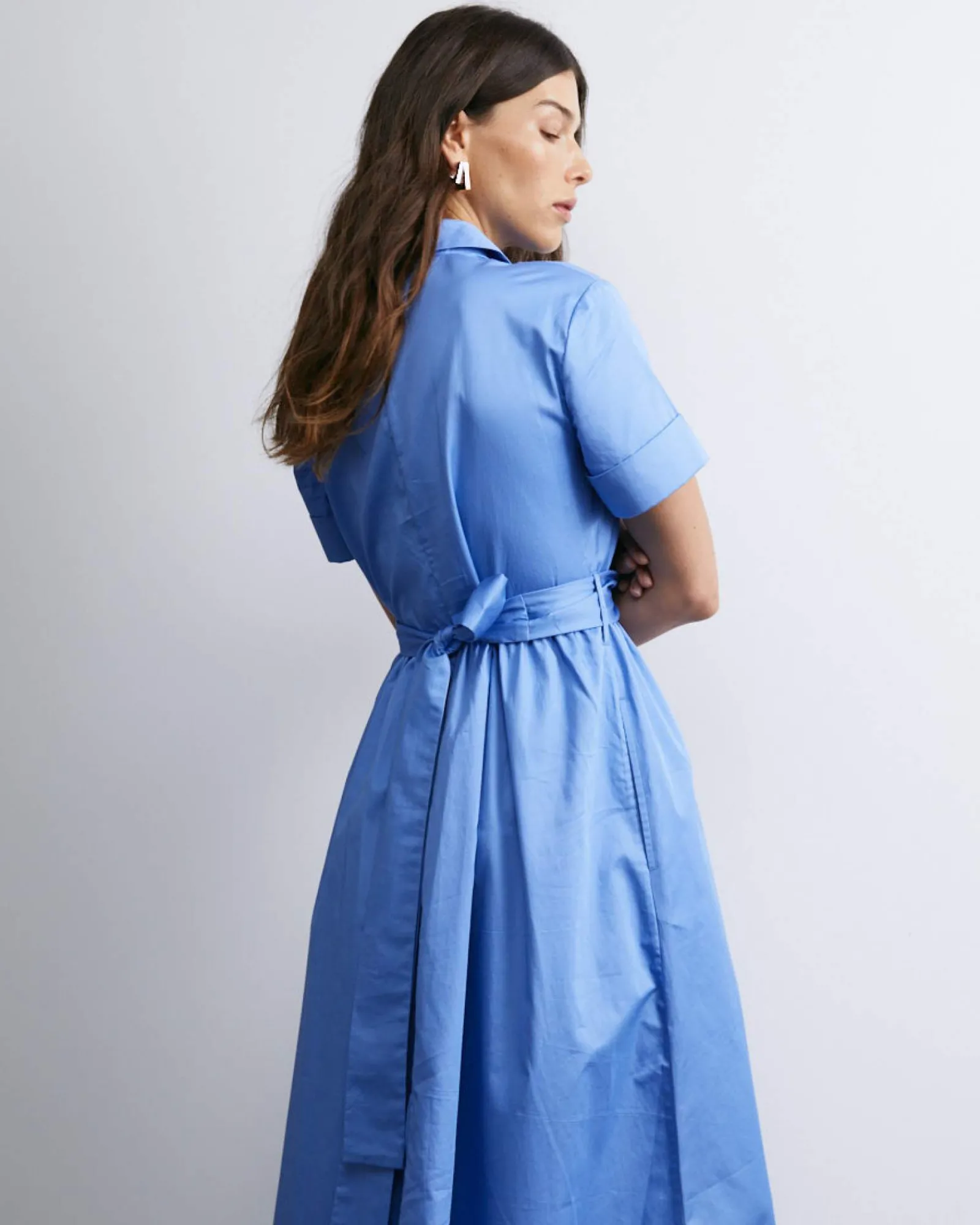 Hot Sportscraft Etta Twist Maxi Dress in Belle Blue BelleBlue