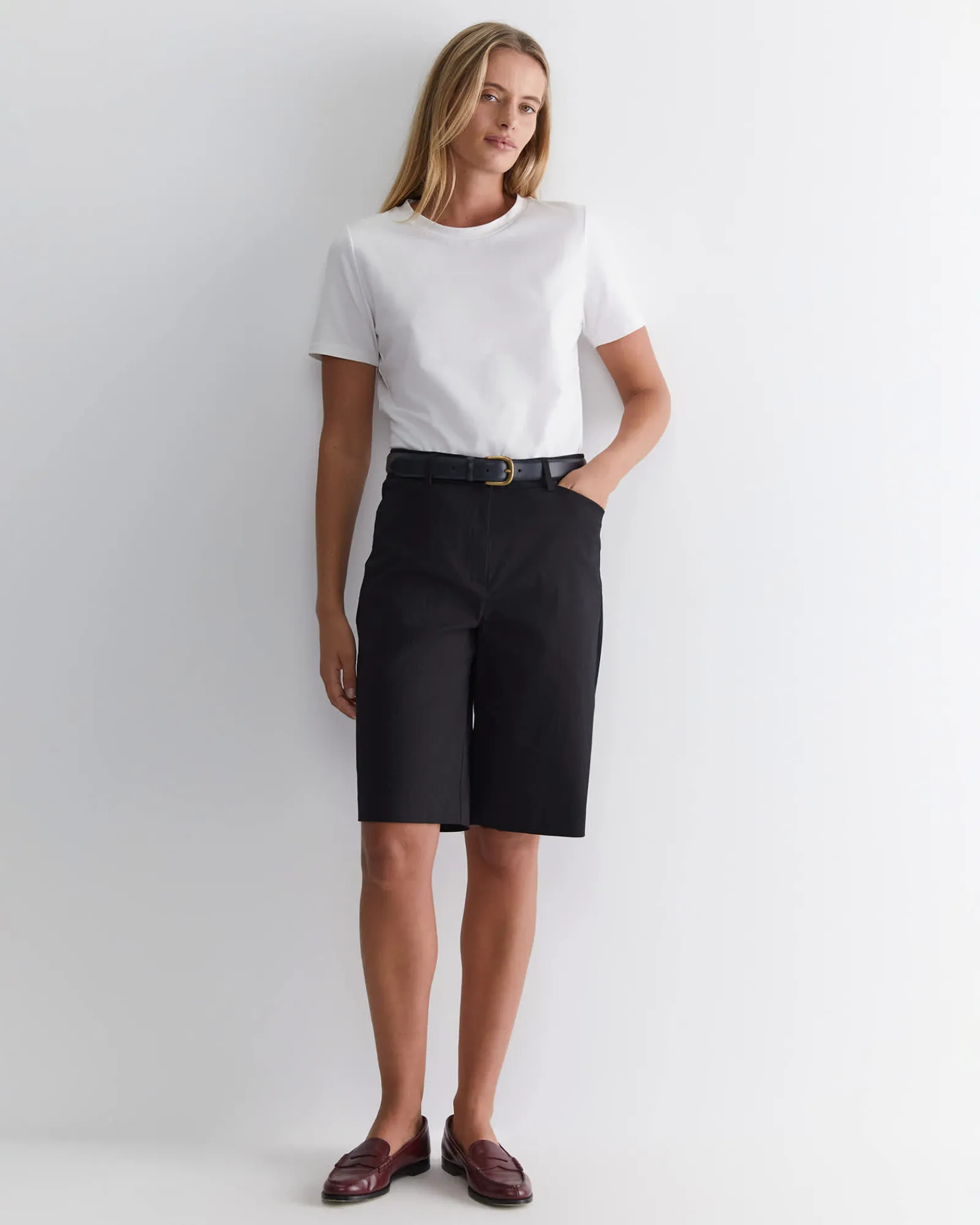 New Sportscraft Evie Bermuda Short in Black