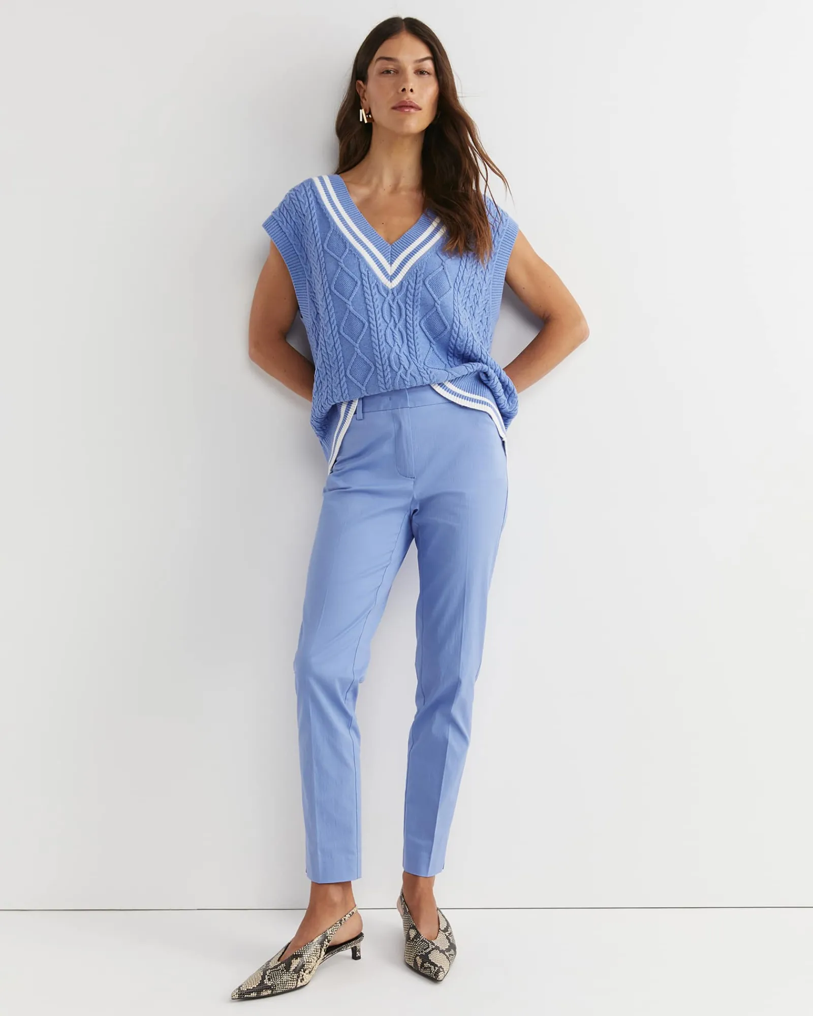 Discount Sportscraft Evie Capri Pant in Belle Blue BelleBlue