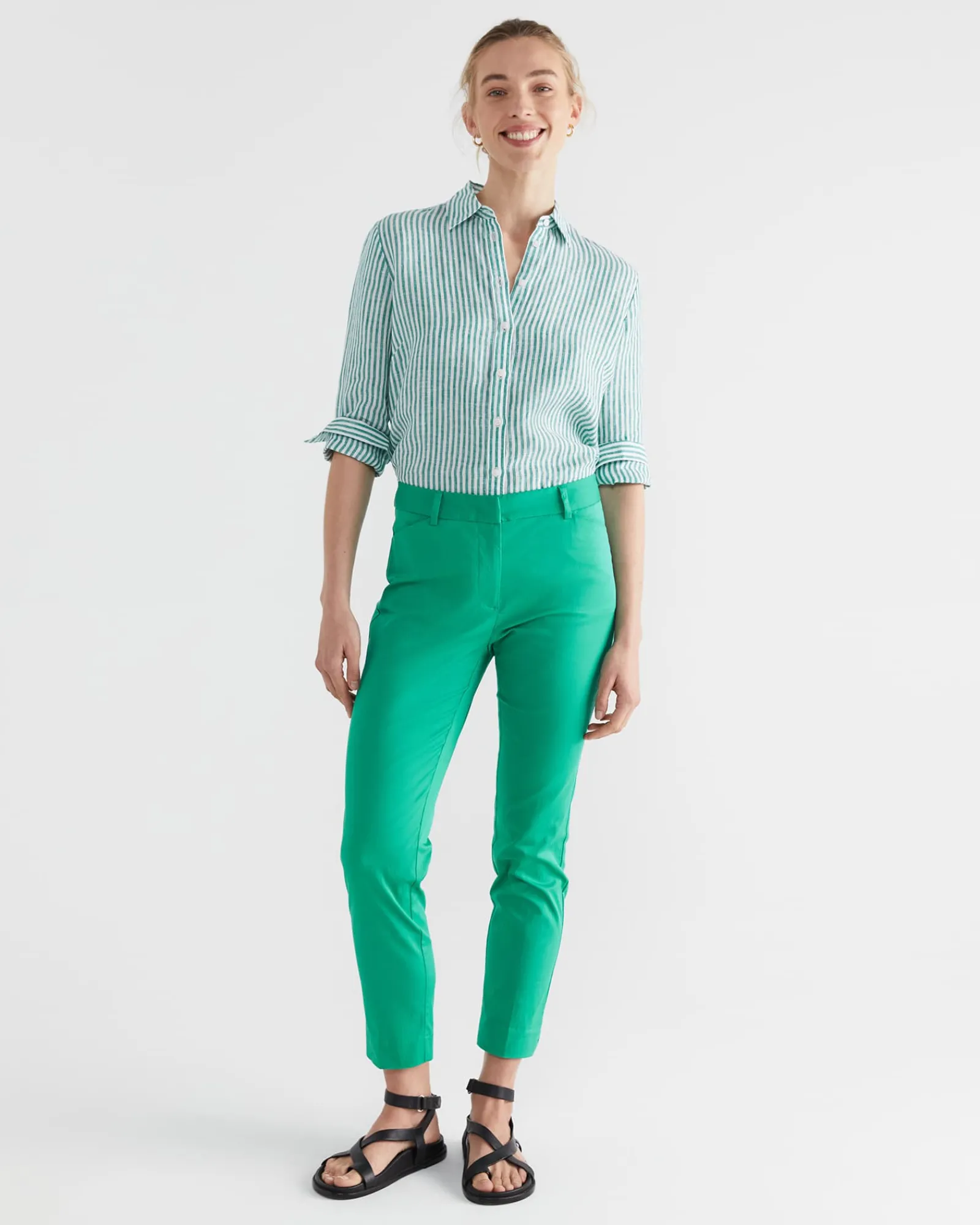 Best Sportscraft Evie Capri Pant in Emerald
