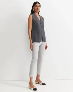 Outlet Sportscraft Evie Capri Pant in Silver